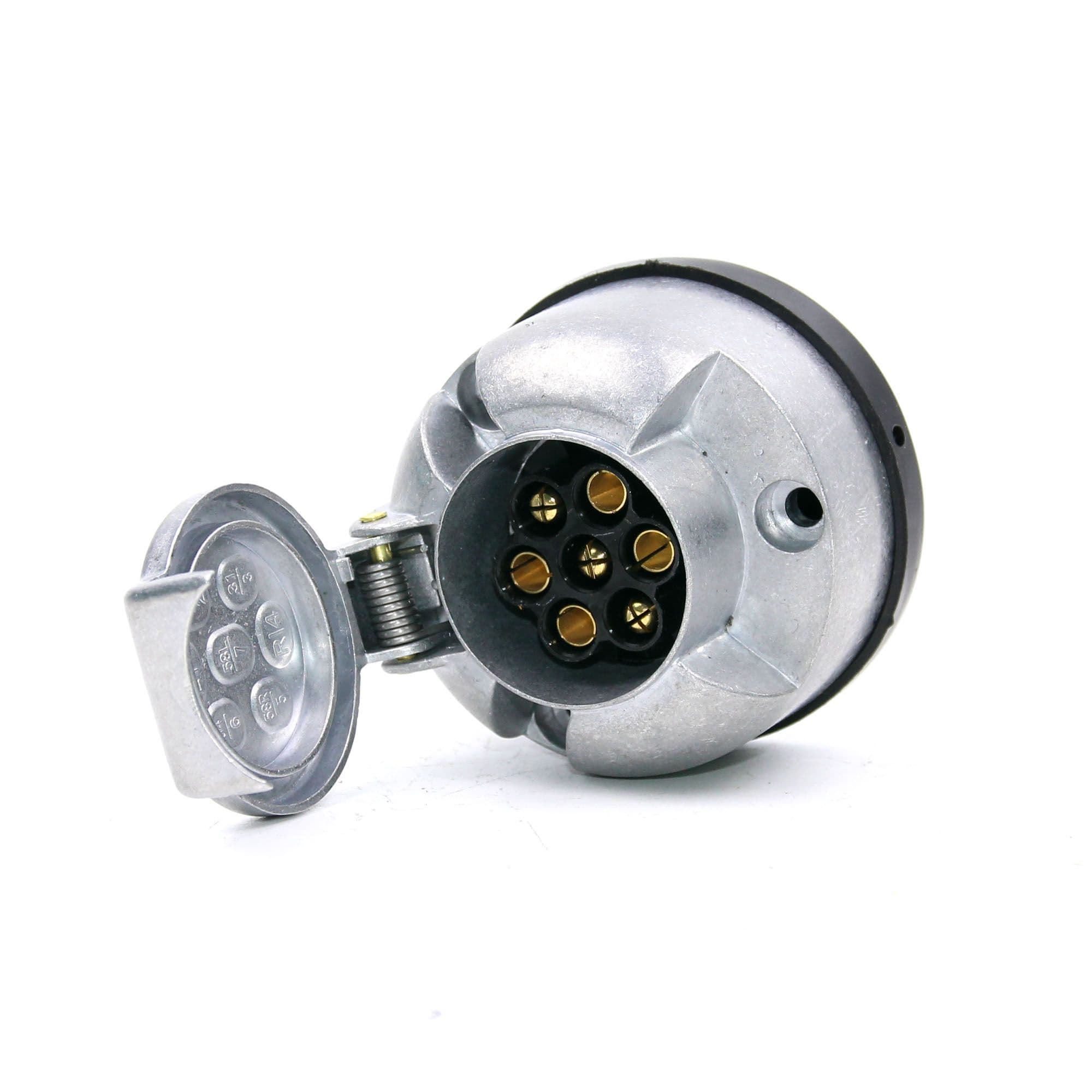 Розетка фаркопа металлическая 7pin 12V TRAILERCOM TM3004C (с уплотнителем)