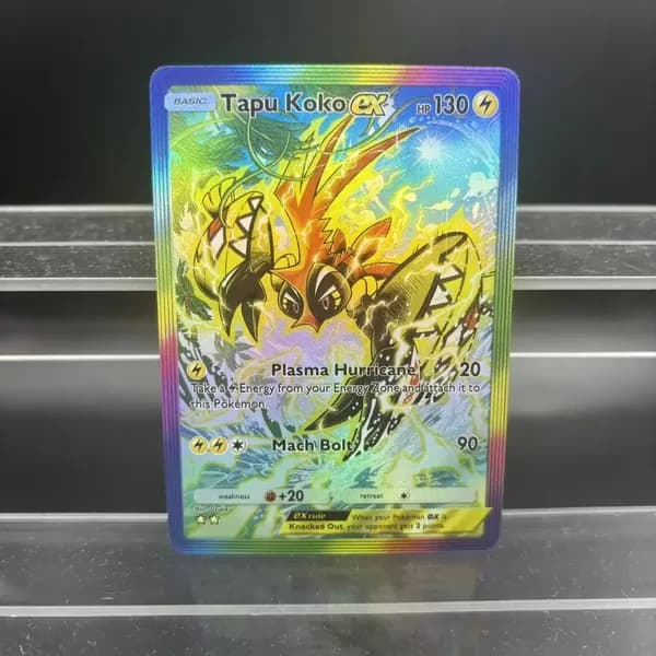 Коллекционные карты TCG POCKET: Kingdra, Lycanroc, Tapu Koko ex. Ручная работа, классические игровые аниме-карты, подарок и сувенир