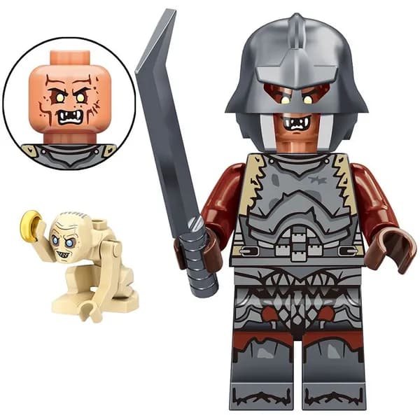 Фигурка Lord of the Rings Властелин Колец, орк и Голлум, конструктор