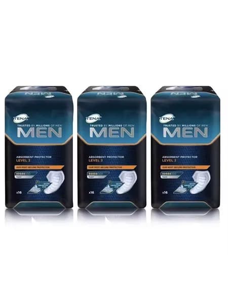 Прокладки урологические для мужчин Tena Men Level 3 Super, 5 капель, 800 мл, 3 пачки