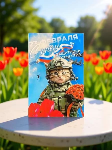 Открытка №29 "С 23 Февраля" 10*15