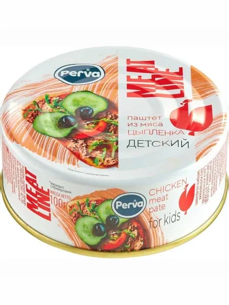 Паштет Perva Fitness с мясом цыпленка, 100 г