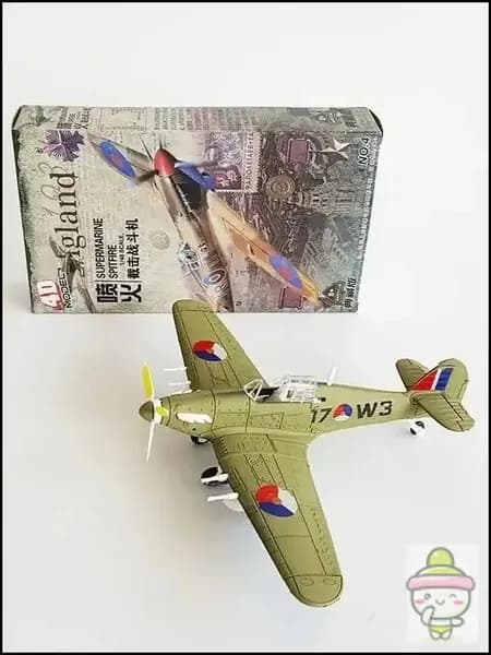 Масштабная модель истребителя Харрикейн 1:48 для военной симуляции: 4D-сборка с пропеллером, 1 комплект