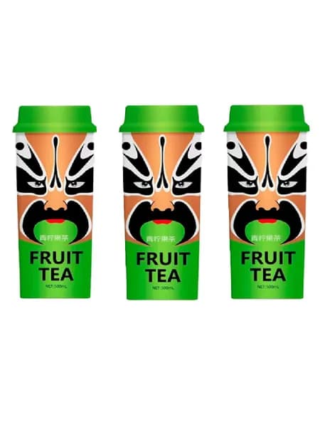 Напиток Zhenchun Fruit Tea Чай фруктовый Лайм, 3 шт по 490 мл