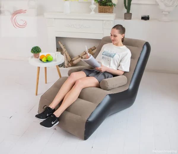 Бескаркасный диван Матрас, Бархат, Размер XXXXXL,коричневый, белый
