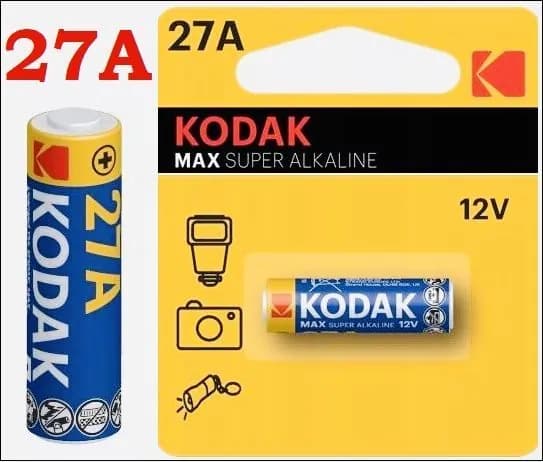 Kodak Батарейка 8LR732 (A27, GP27A, MN27, L828, V27A, A27BP, G27A), L (щелочной) тип, 12 В, 1 шт