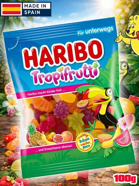 Жевательный мармелад Харибо Тропифрутти, Haribo Tropifrutti