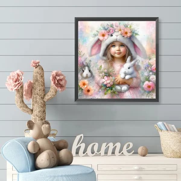 алмазная мозаика на тему детских сказок, круглые стразы, 40x40 см