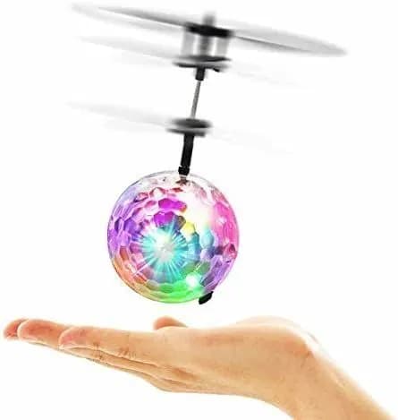 Летающий шар бумеранг со светом/ Spin Ball FLYATOR/ Спиннер Синий