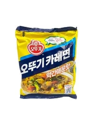Ottogi Лапша быстрого приготовления со вкусом карри, средне-острая, 130 г.