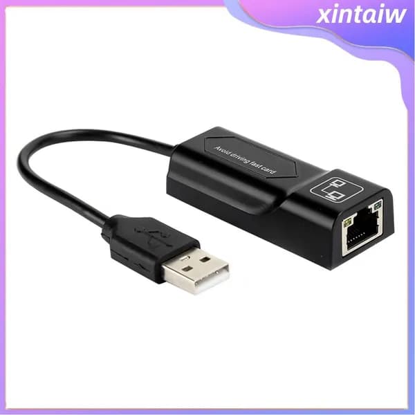 Адаптер Ethernet, легкий USB2.0 к RJ45, для быстрой проводной сети