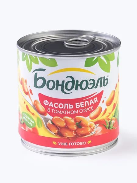 Фасоль белая Бондюэль в томатном соусе, 400 г