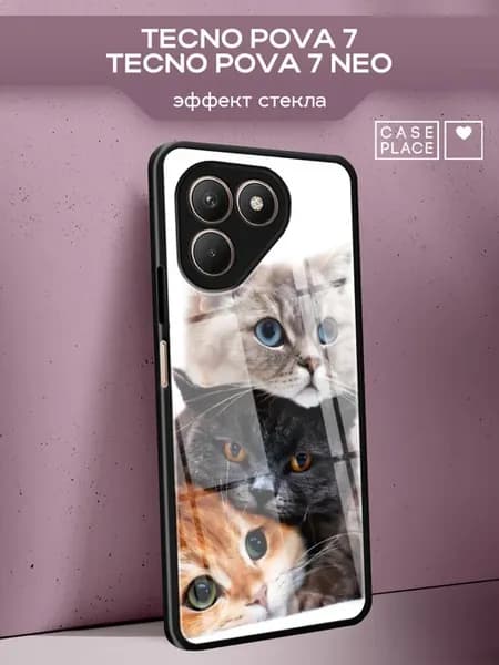 Чехол на Tecno Pova 7 7 Neo с котиками