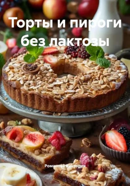 Торты и пироги без лактозы | Романова Виктория | Электронная книга