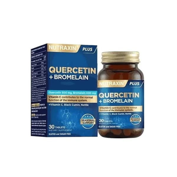 Nutraxin Кверцетин + бромелайн 30 таблеток