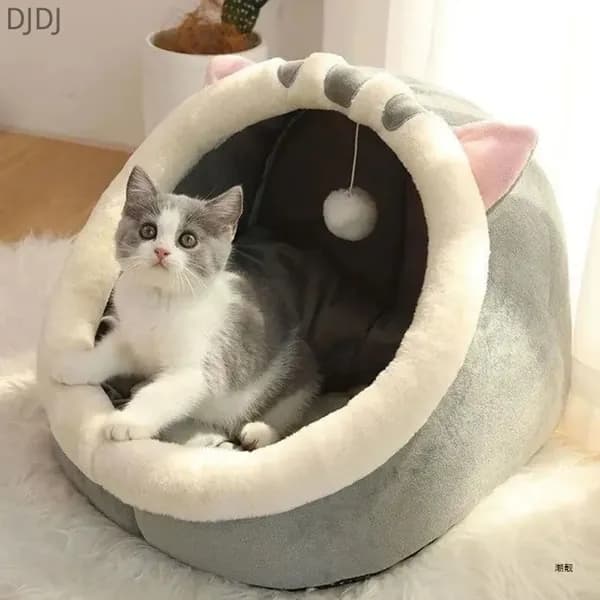 1 шт. мягкое милое кошачье гнездышко, всесезонная лежанка