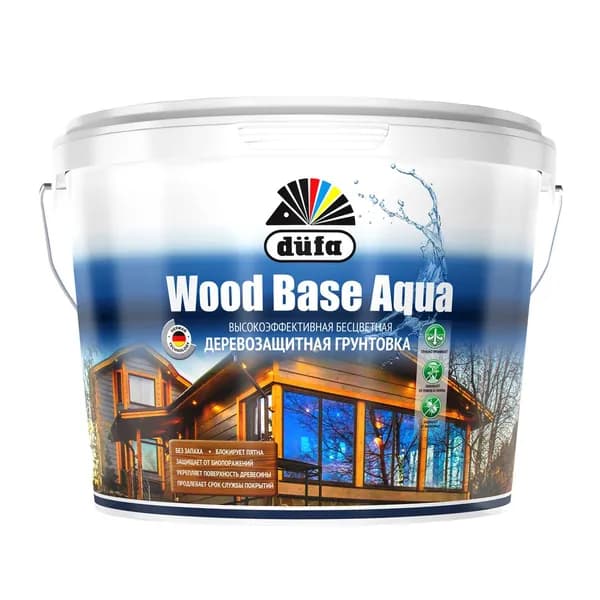 Грунт для дерева и OSB Dufa Wood Base AQUA прозрачный 1 л