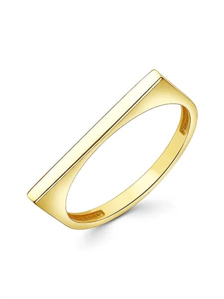 GOLDEN CITY Кольцо Серебро позолоченное 925 пробы