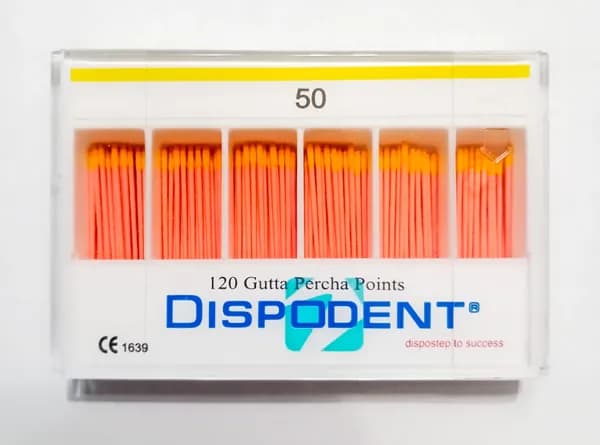 Штифты гуттаперчевые 02 №50, 120шт (Dispodent)