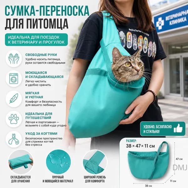 Сумка для поездки к ветеринару с домашним животным