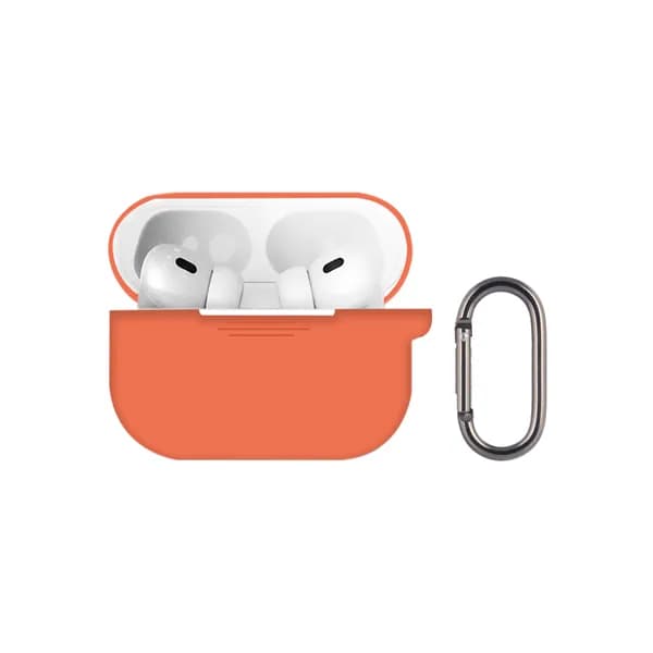 Чехол AirPods Pro 3 силиконовый/ кейс для наушников Apple nectarine оранжевый/ противоударный