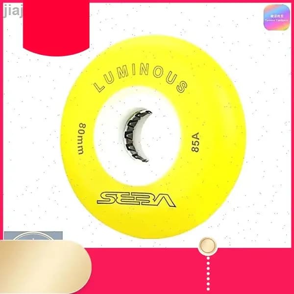 Колеса для роликов светящиеся Seba Luminous 80mm/85A желтые