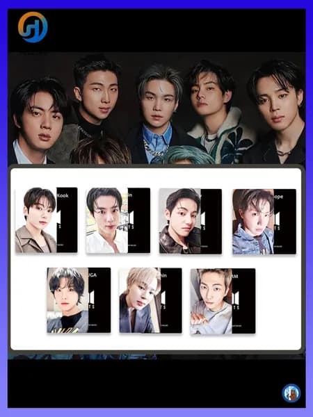 Звёздные карточки, BTS, подарок для членов фан-клуба