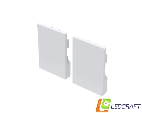 Заглушки 2 шт для профиля LC-LP2528M1728 пластиковые серые