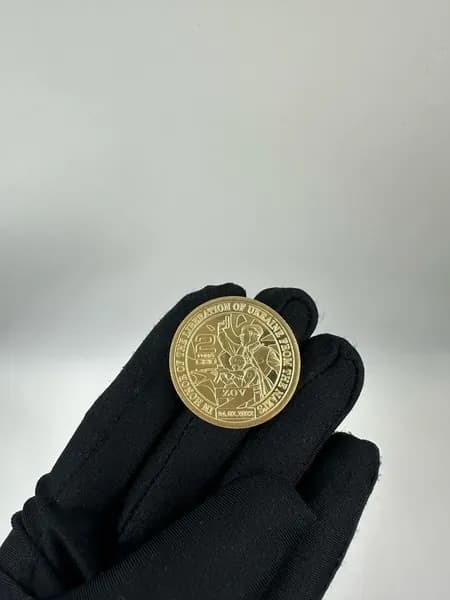 Жетон Княжество Силенд 10 долларов 2024 год "Освобождение Украины" 2 года СВО UNC
