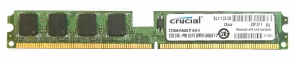 Crucial Оперативная память DDR2, 800 МГц, 1 x (CT25664AA800.M16VFH)