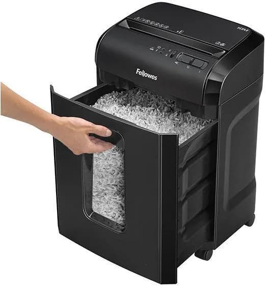 Шредер Fellowes Powershred 10M FS-4630601 DIN P-5, 2х15мм, 10лст., 19лтр., Safety Lock, с микрорезкой
