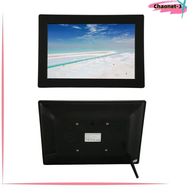 10 Inch Digital Photo Frame, Удобный обмен контентом и простая установка, для ежедневного использования дома Черный британский стандарт