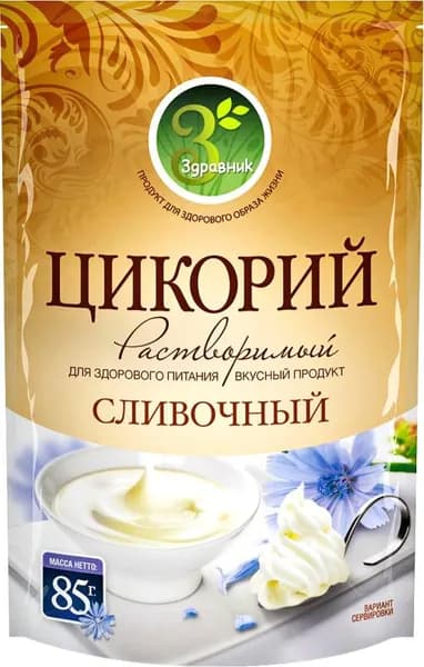 Цикорий растворимый Здравник со сливочным вкусом 85г