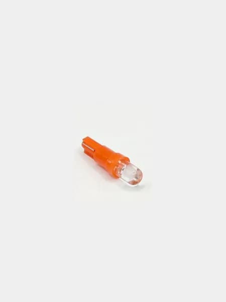 Лампа авто LED T5 5мм 12v 15гр красный