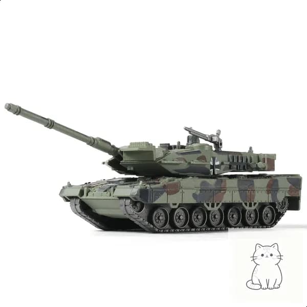 Модель танка Leopard 2A7 масштаба 1/72 от SEBUNAS, быстрособирающаяся модель немецкой бронетехники Leopard 2A7, основной боевой танк, подарок для взрослых и детей (14 шт.)