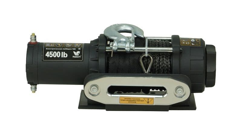 Лебедка электрическая Habert 4500LB синтетический трос 2.7 кВт/3.6 л.с.