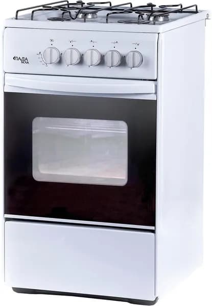 ЛАДА NOVA Газовая плита RG 24040 W с газовой духовкой, белый