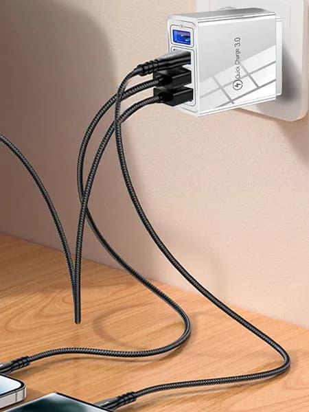 Зарядное устройство USB для телефона 220V, сетевой адаптер быстрой зарядки, универсальный блок питания