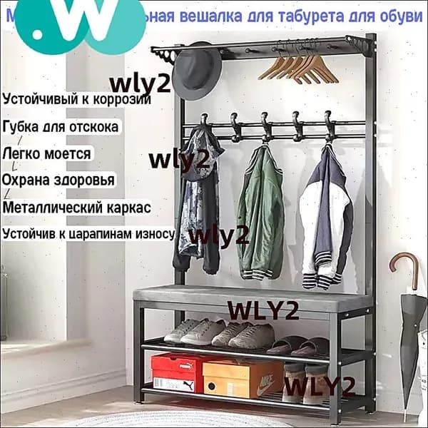 Комплект мебели для прихожей, серый