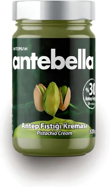 Крем Antebella с фисташками, 320 г, легко намазываемый.