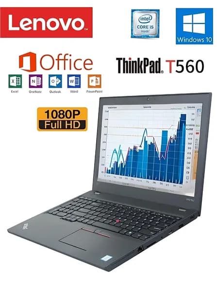 Lenovo T560 Ноутбук 15.6", Intel Core i5-6200U, RAM 16 ГБ, SSD 256 ГБ, Intel HD Graphics 520, Windows Pro, (ThinkPad T560-temp0327), черный, Русская раскладка