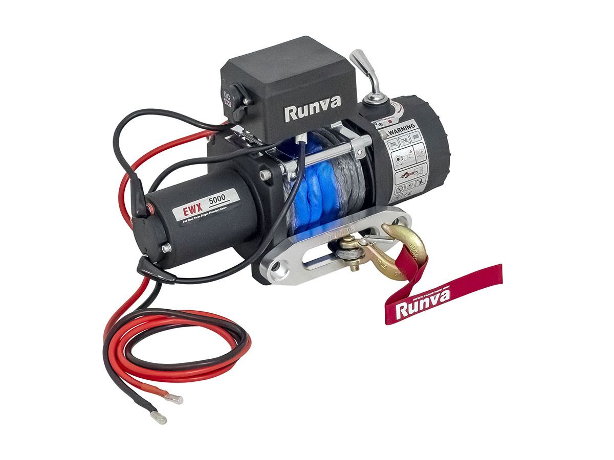Лебедка автомобильная электрическая 12V Runva EWX5000SR 2268 кг (синтетический трос)