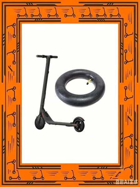 Внутренний шланг 10" 255x80/10X3.0-6, резина, чёрный, 200г, для электроскутеров, подходит для Kugoo