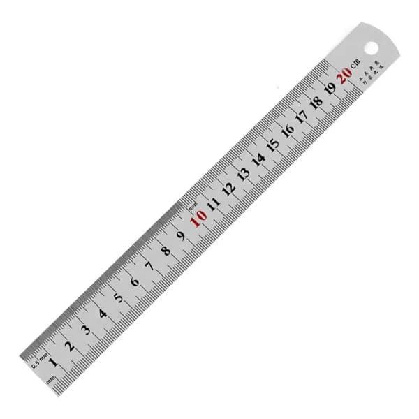 Стальная линейка для измерений, 20cm