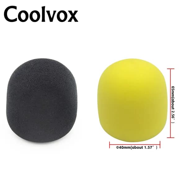 coolvox Аксессуар для микрофона студийный 2 шт., черный, желтый