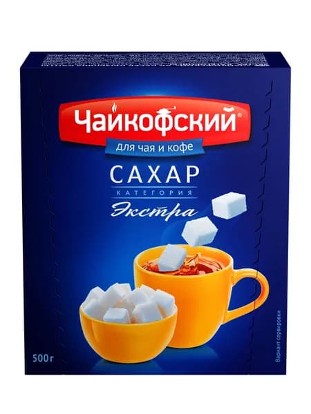 Чайкофский Сахар Белый Кусковой 500г. 1шт.