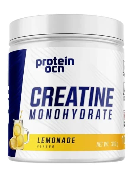 Protein Ocean Creatine Monohydrate, Креатин моногидрат со вкусом лимонада, микронизированный, 300 г