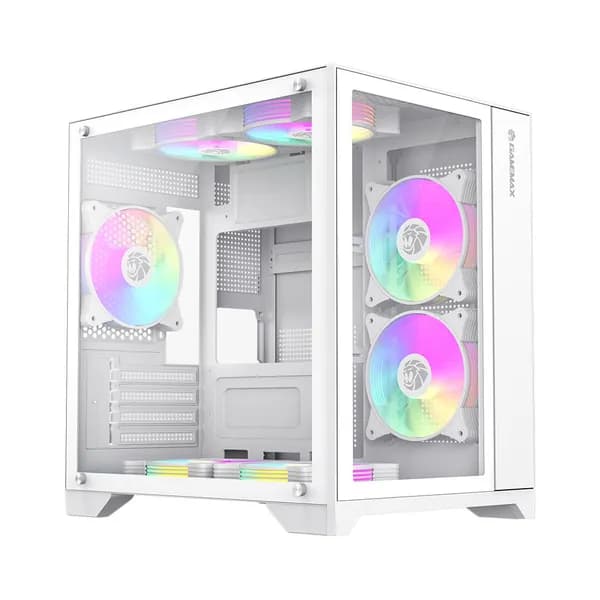 Компьютерный корпус GAMEMAX Infinity Mini 7 ARGB Fans + Controller White