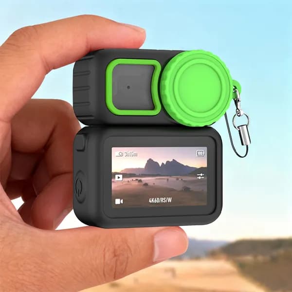 Силиконовый чехол для DJI Osmo Nano, чёрный, с креплением