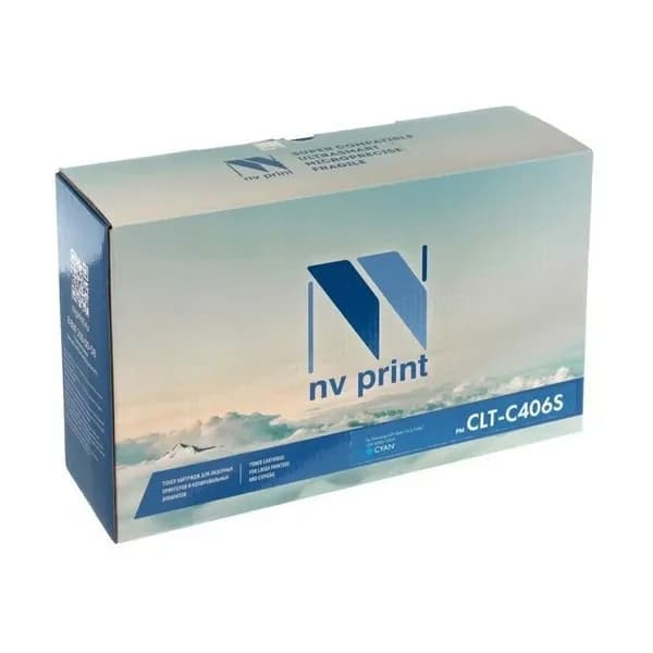 Картридж NV Print CLT-C406S голубой для Samsung